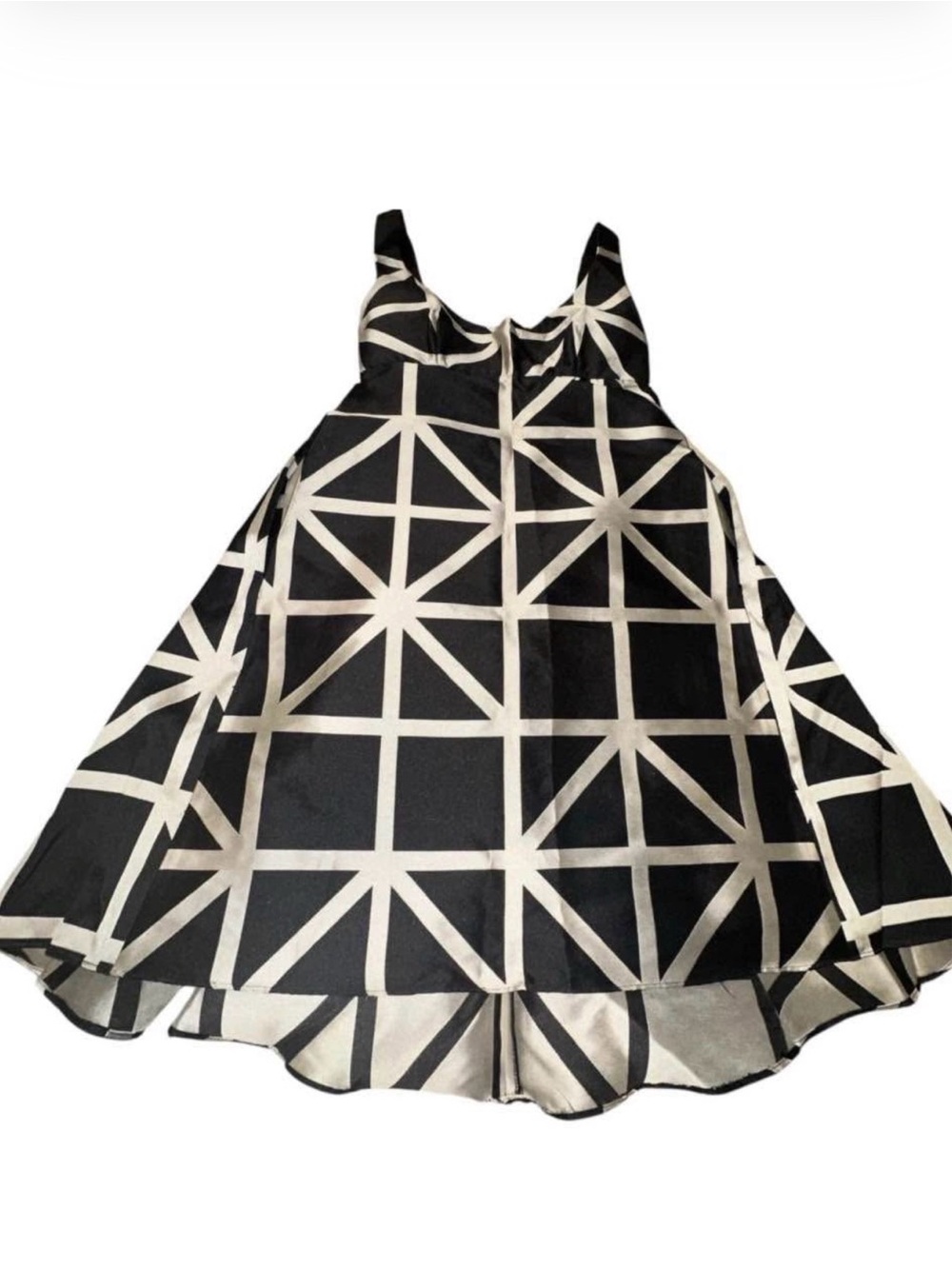 Milly Black and White Geometric Dress